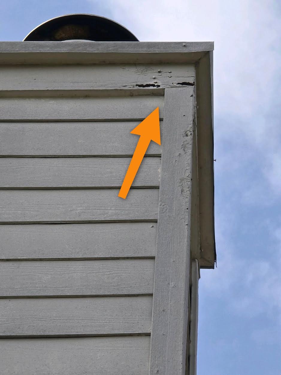 Wood rot in exterior trim caused by ongoing moisture exposure, found in Anna, TX